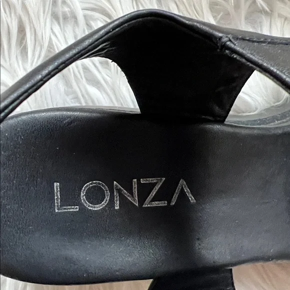 Lonza Cample Black Platform Sandals Size EU42